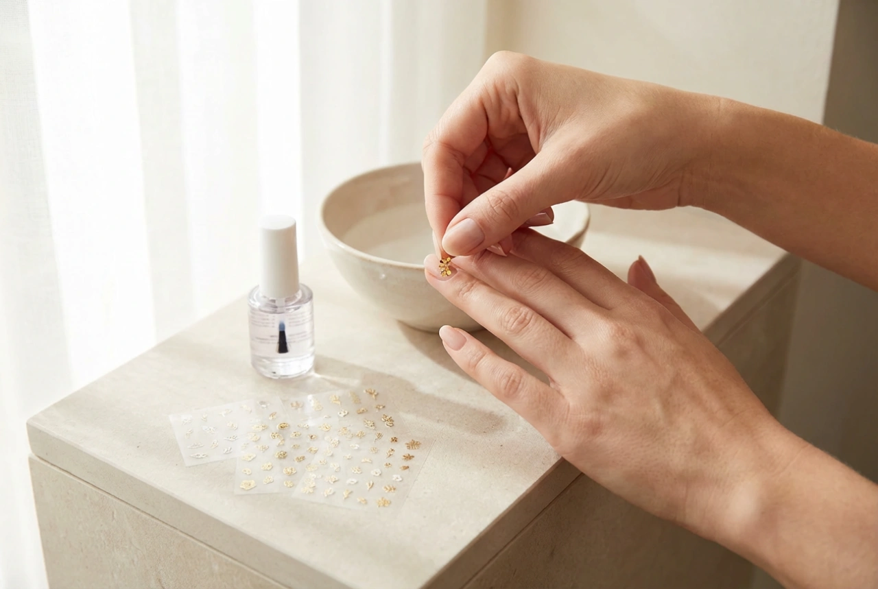 Adesivos para unhas em gel: tipos, aplicação e finalização com top coat