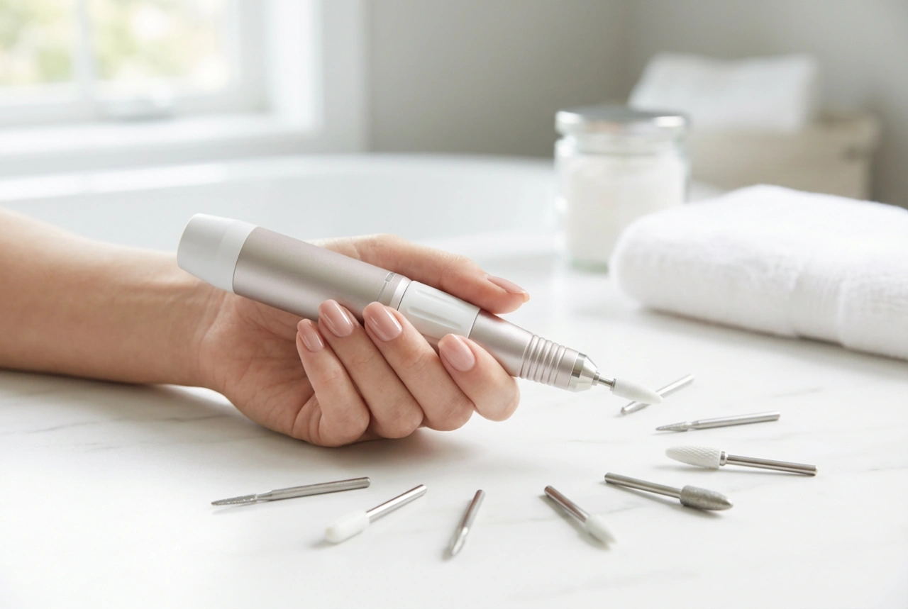 Broca de Unha Sem Fio: Autonomia, Pontas e Remoção de Esmalte Híbrido