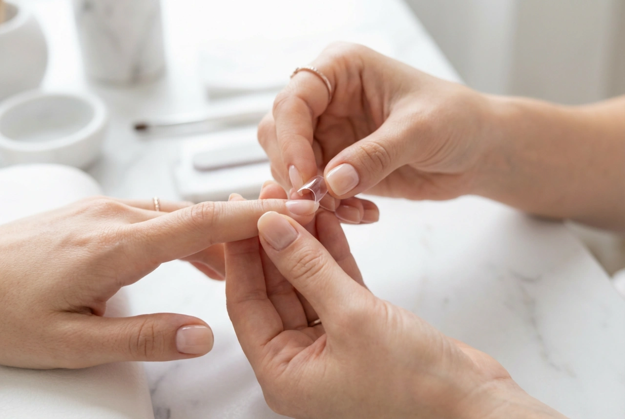 Unhas de Gel com Tips: Preparação, Colagem e Construção sem Bolhas