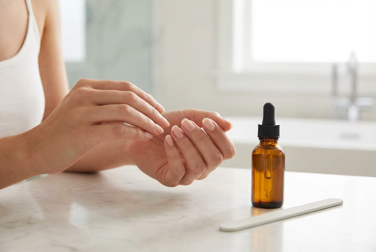 Unhas descamando: lixamento delicado, óleos e bases fortalecedoras