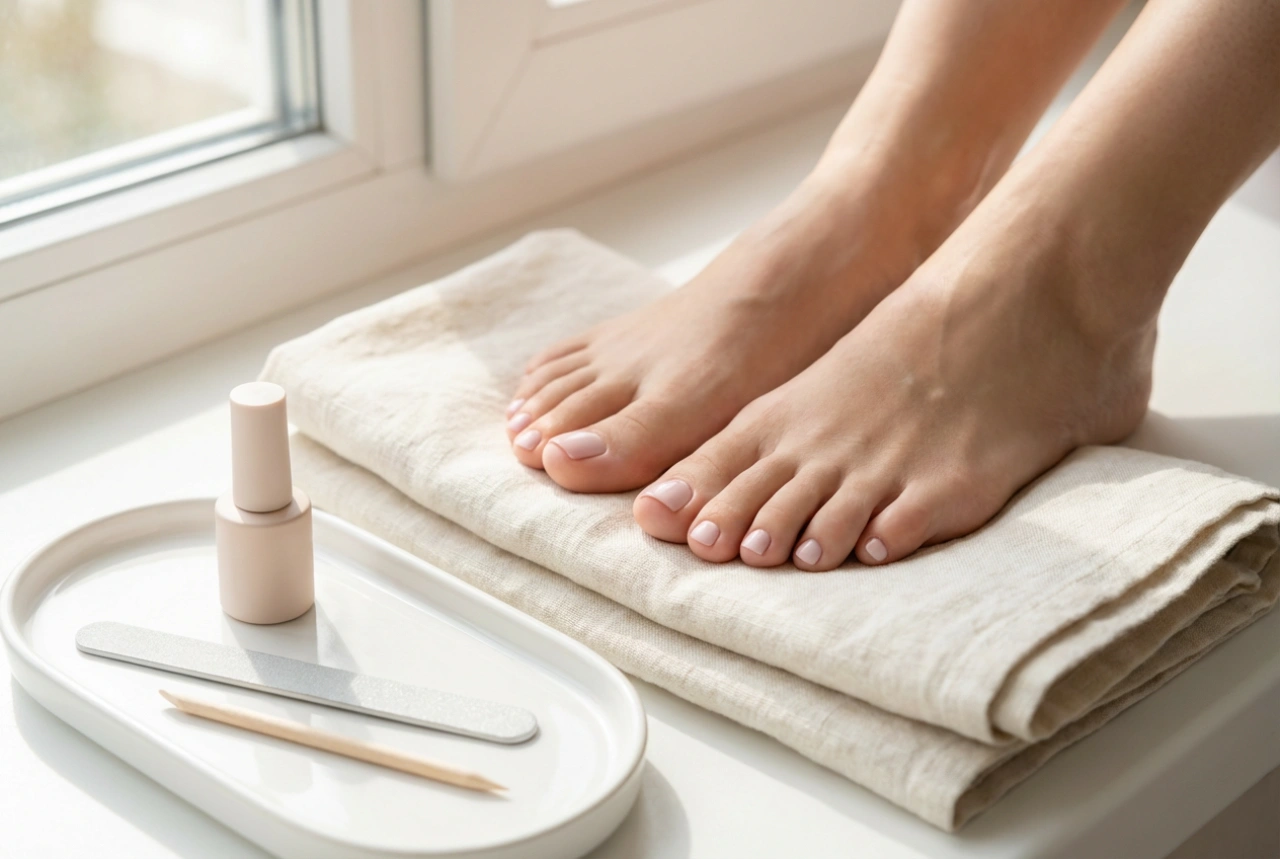 Pedicure em gel passo a passo: preparação das unhas e aplicação