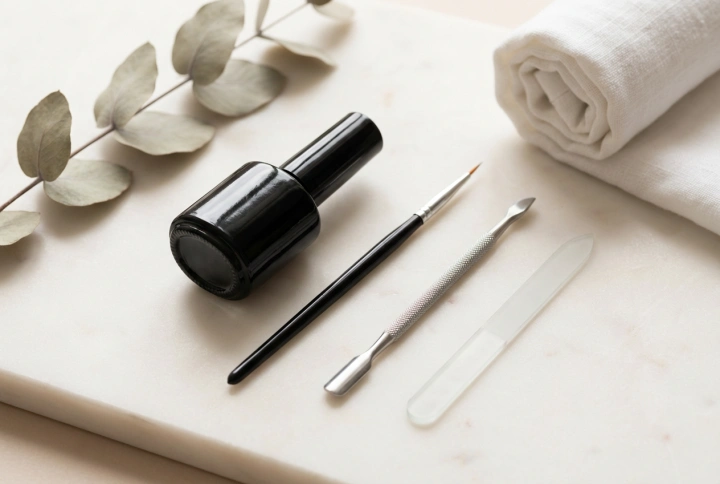 Unhas pretas nos pés: como obter um preto profundo e linhas retas