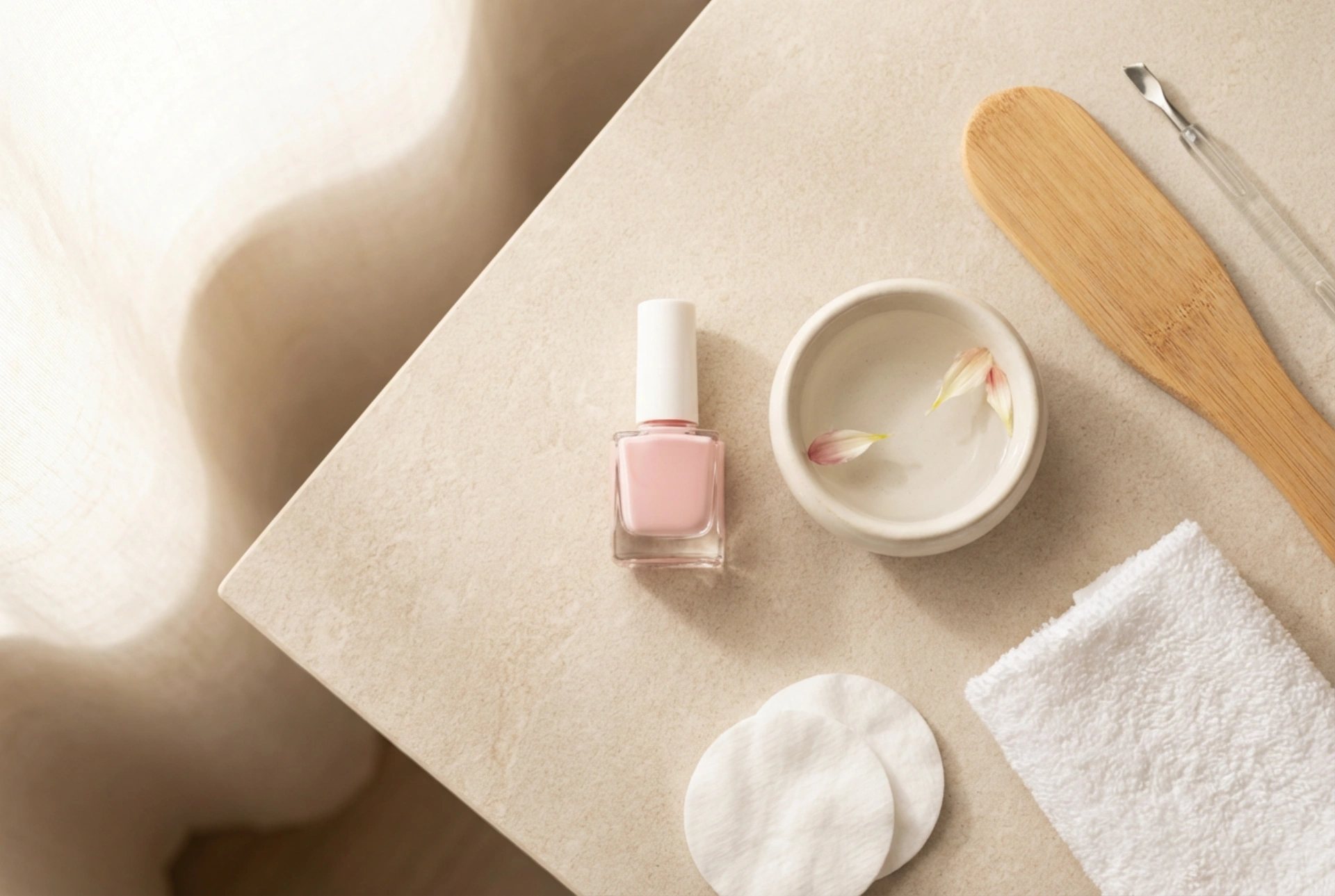 Pedicure gel rosa em casa: do preparo ao top coat