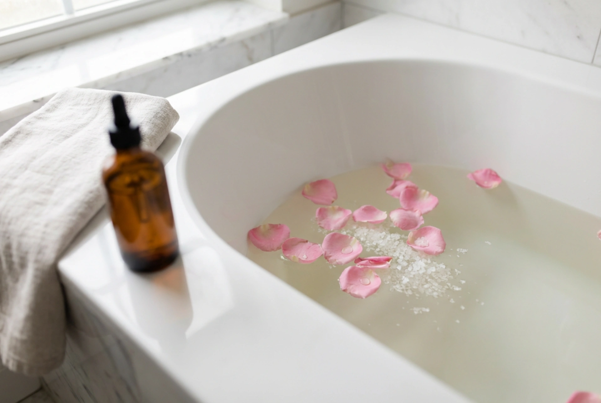 Banho de Sal Relaxante: Aditivos Aromáticos e Ritual