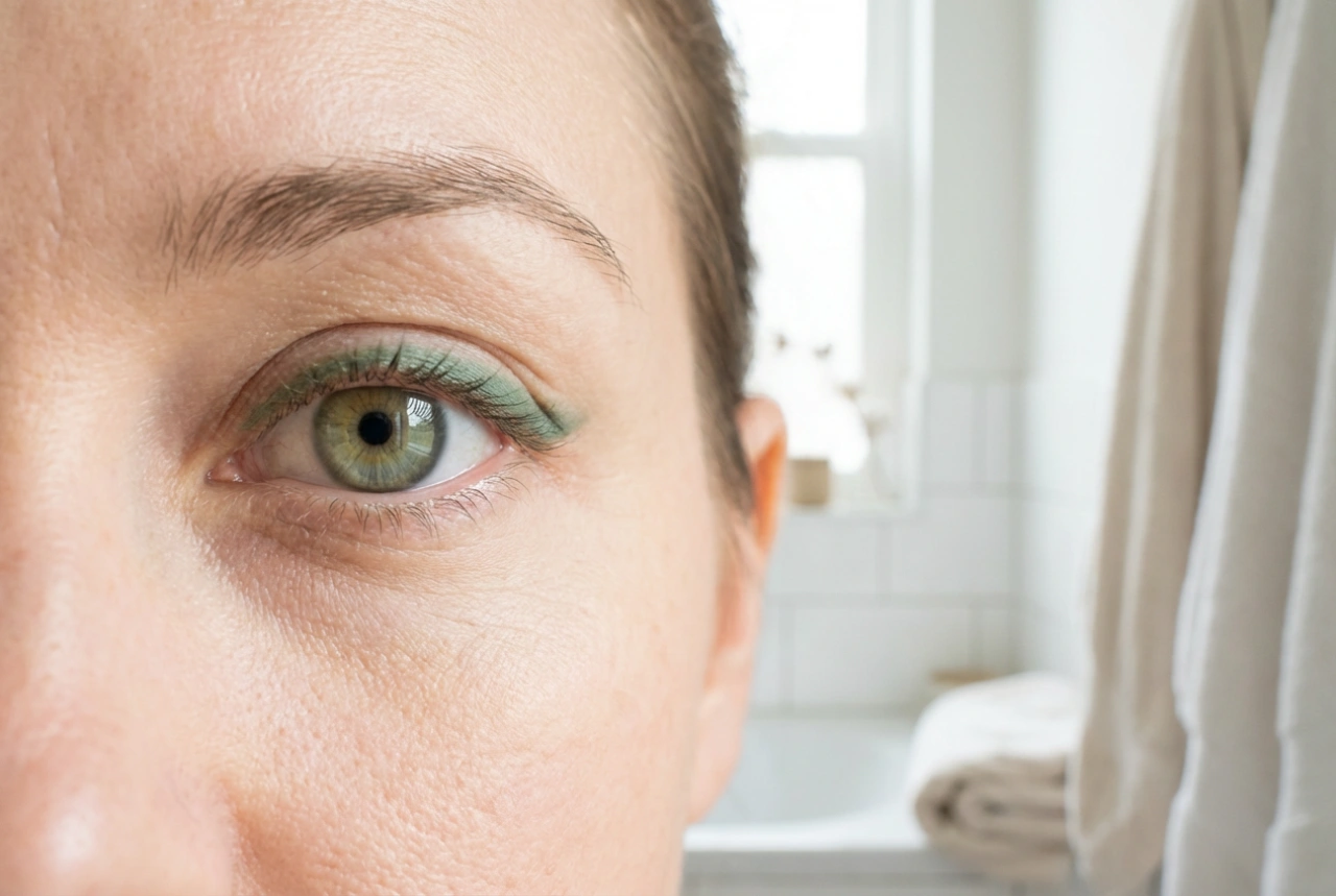Lápis de olho verde: realce da íris, traços suaves e combinação de cores
