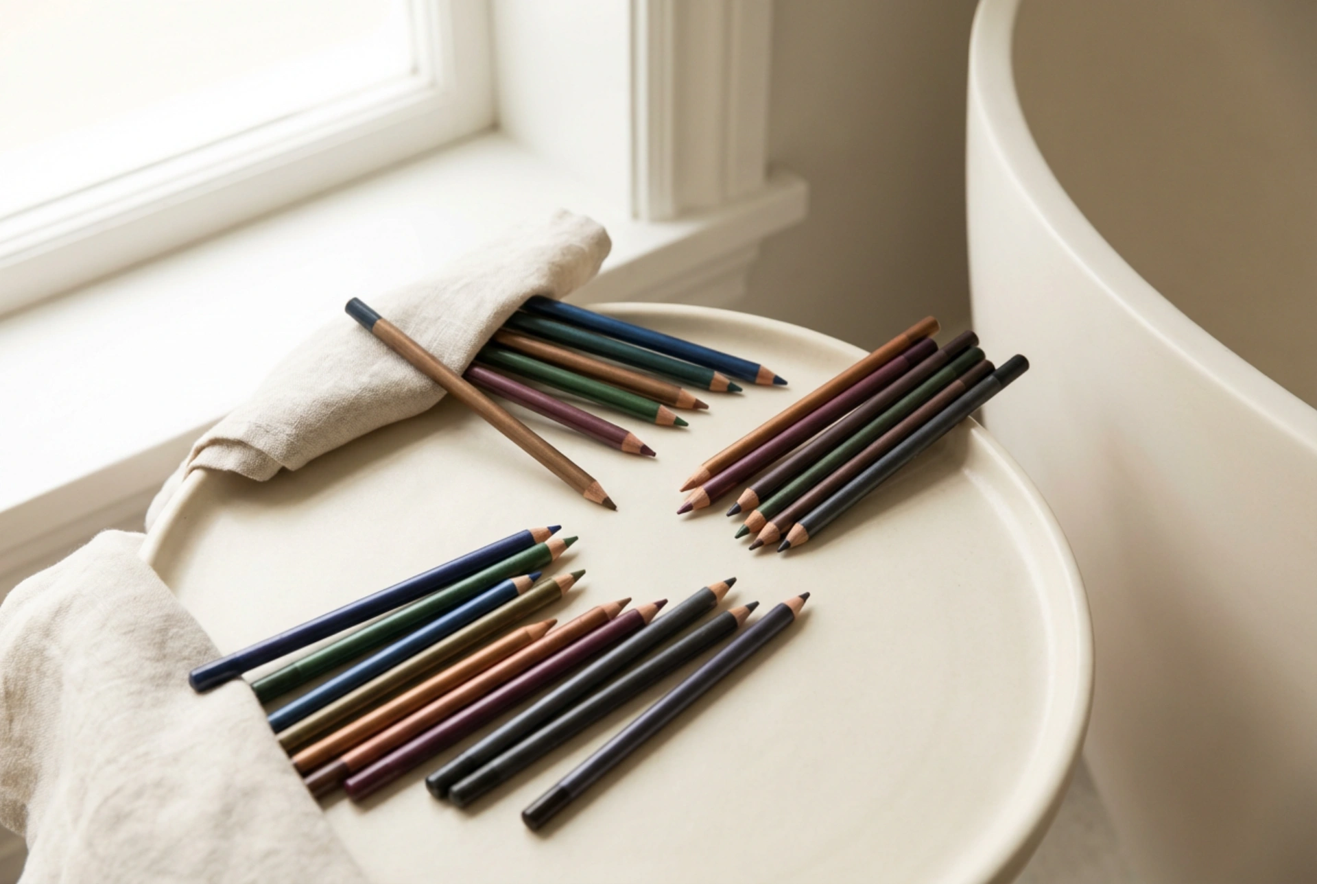 Lápis de olho coloridos: combinações harmoniosas de cores e aplicações duradouras