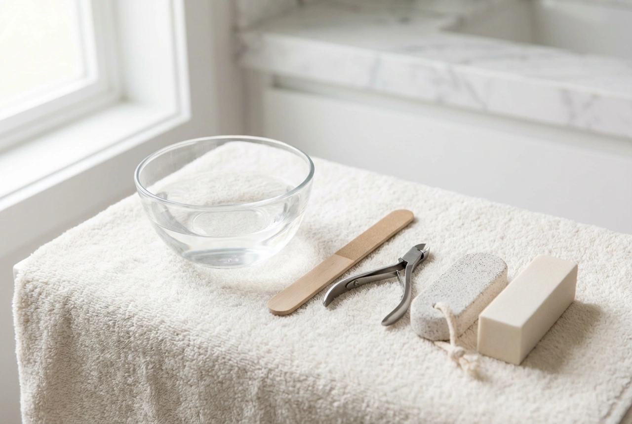 Kit de pedicure: ferramentas essenciais, higiene e uso seguro