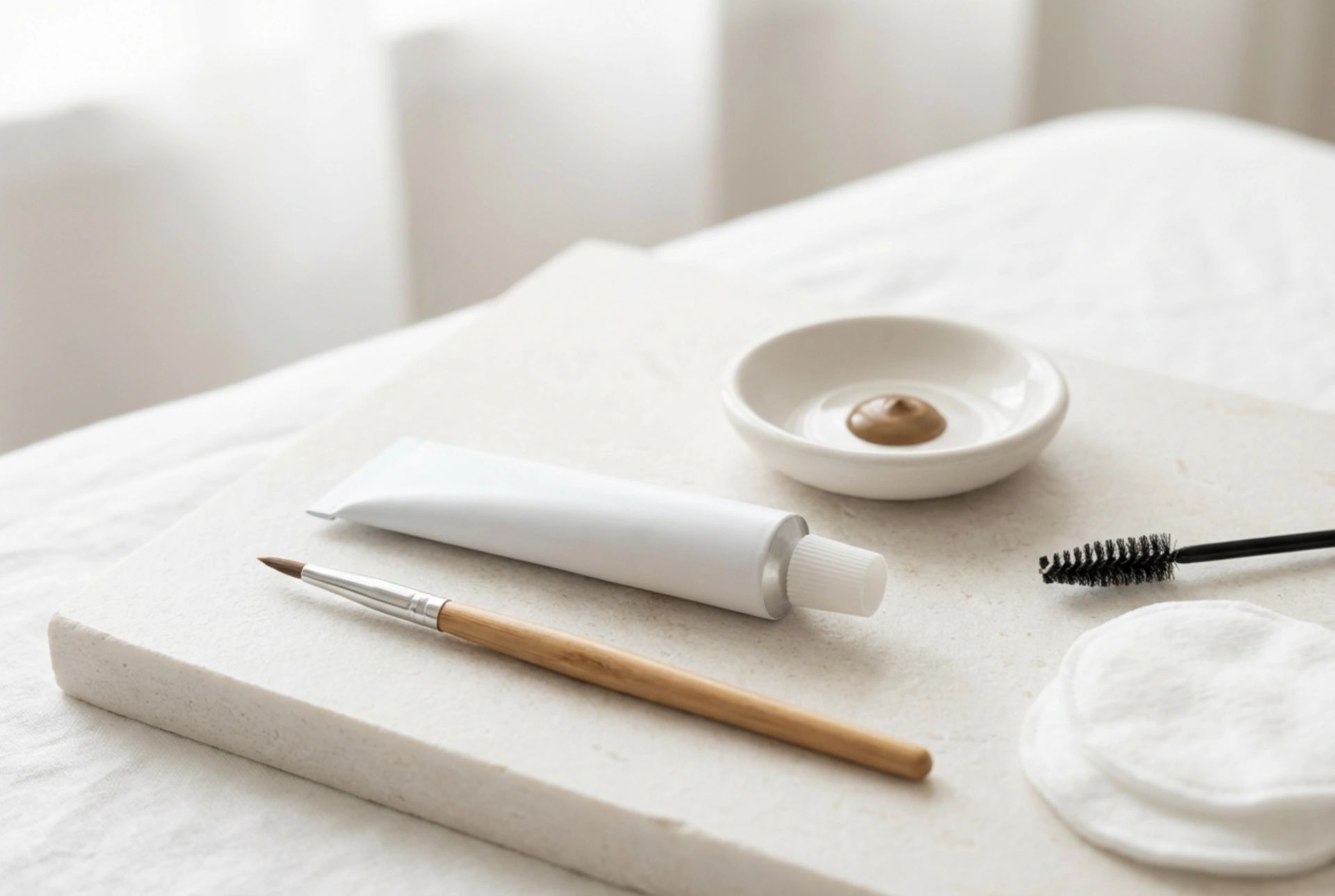 Tinta para sobrancelhas: coloração resistente a manchas e cor uniforme