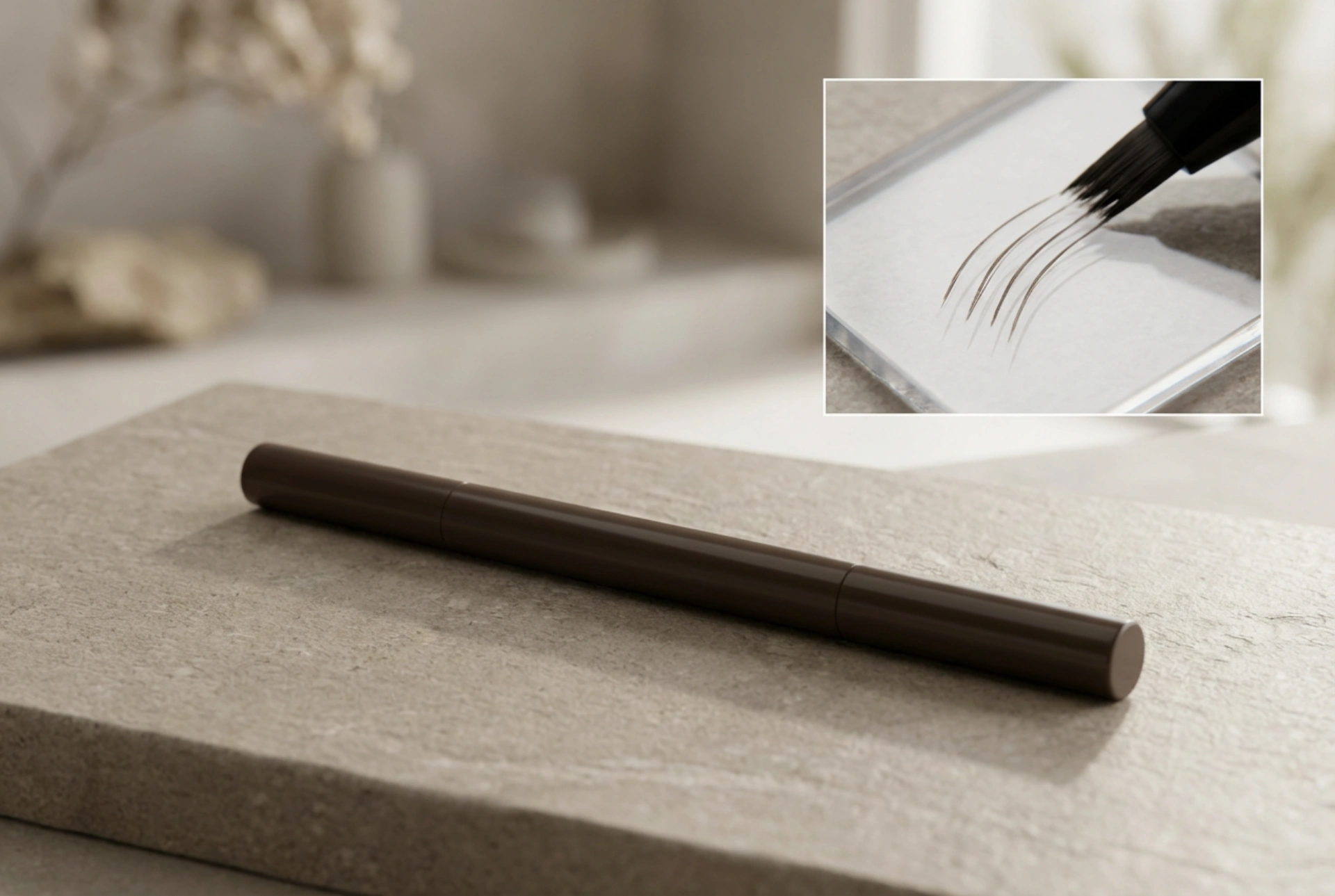 Caneta para sobrancelhas à prova d'água: preenchimento duradouro e traços precisos