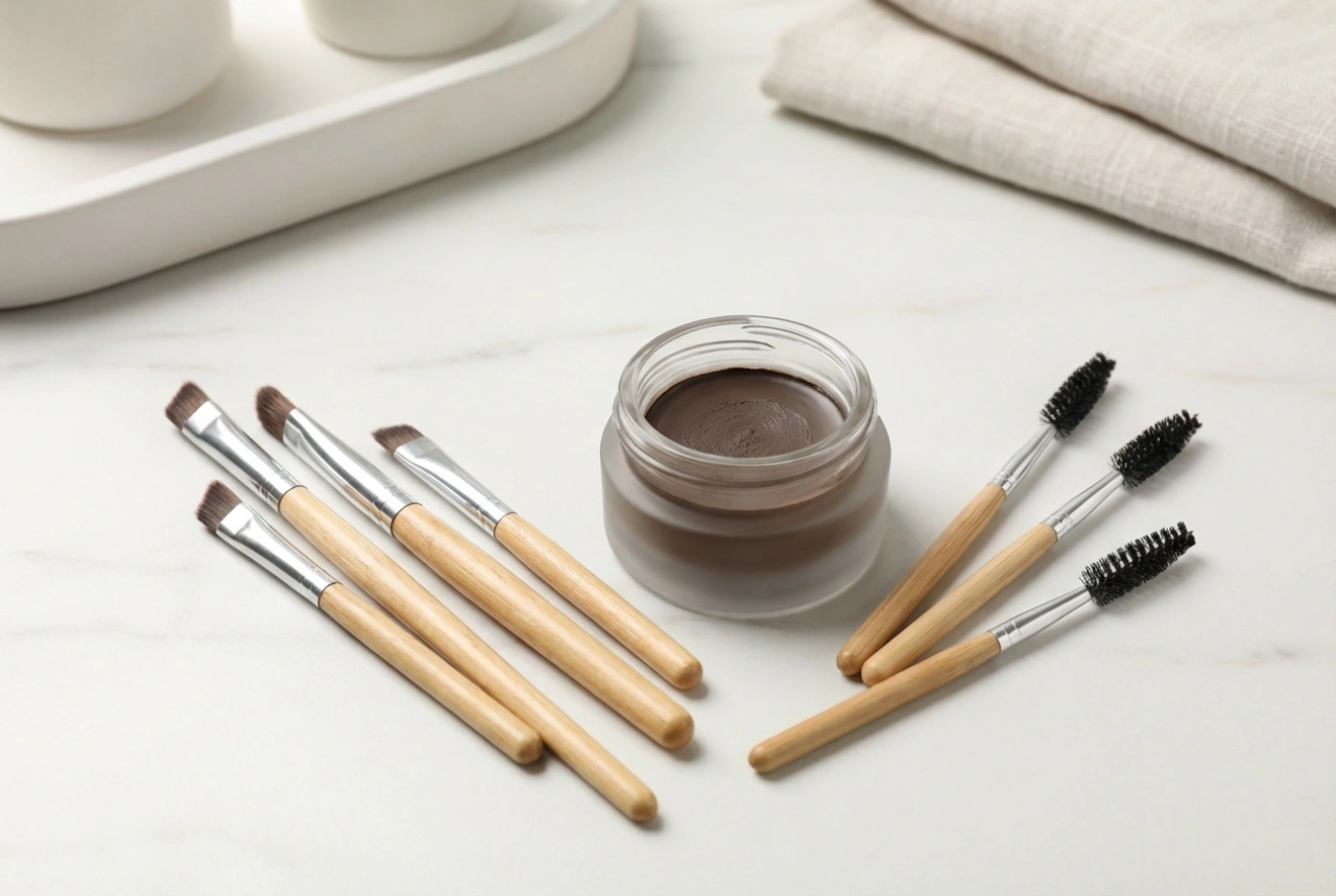 Pincéis de sobrancelha: um conjunto de formatos e como usá-los em dupla com pomada