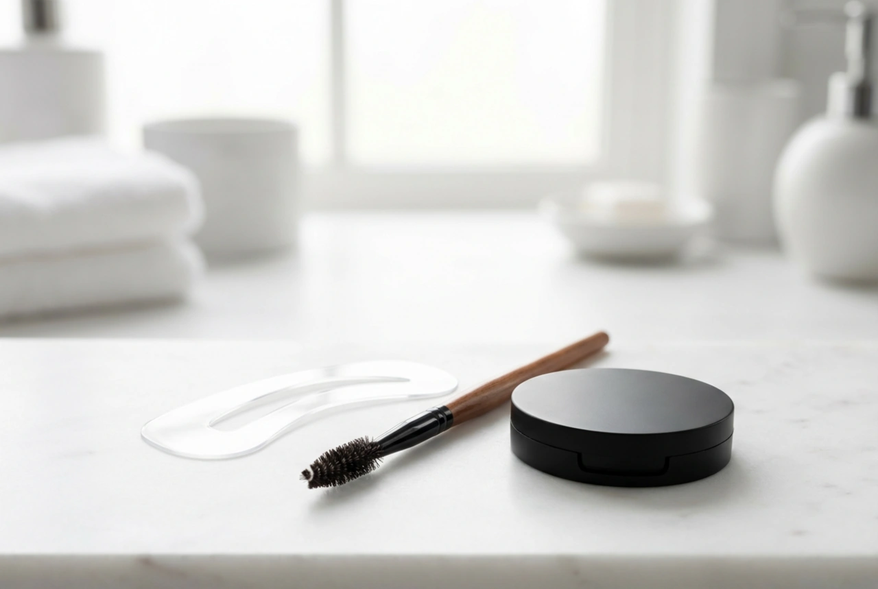 Molde de sobrancelha para maquiagem em casa: como contornar e preencher falhas