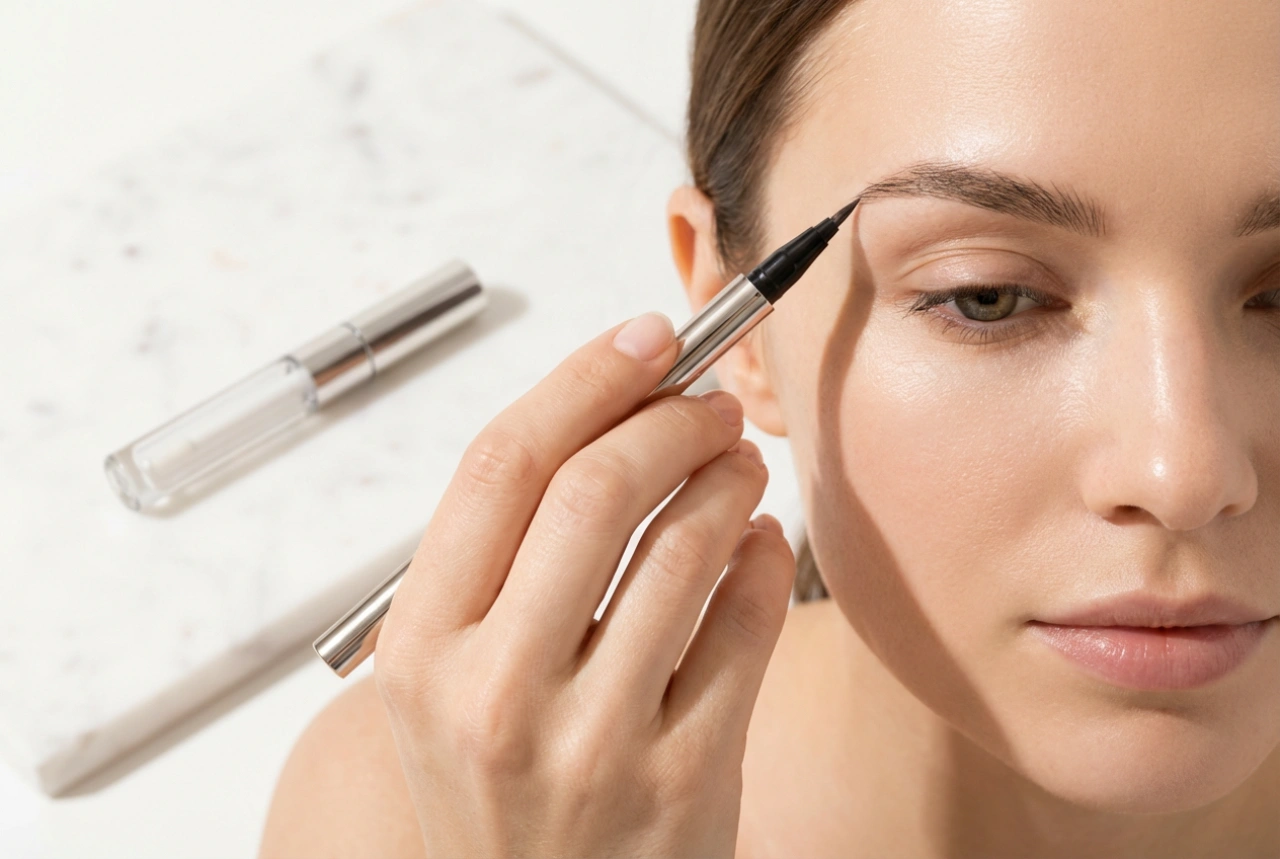 Caneta de sobrancelha: como desenhar pelos com efeito fio a fio de forma natural
