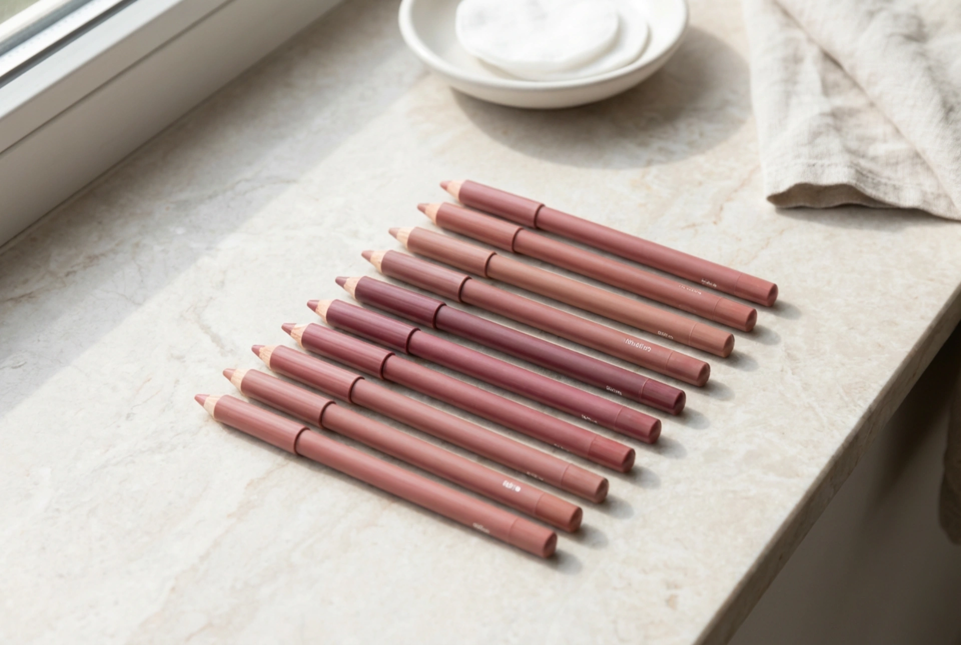 Lápis de boca: como escolher a dureza e o tom, técnicas de contorno