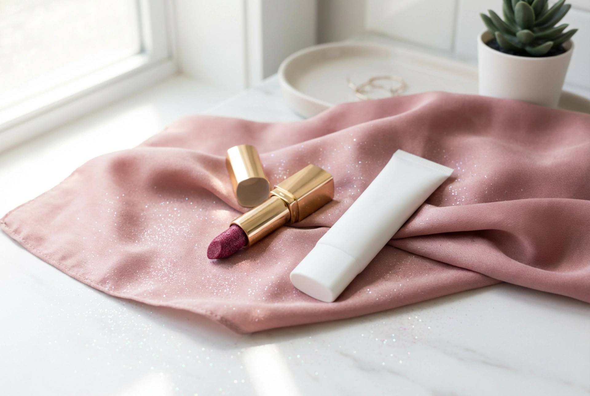 Batom com glitter: como combinar com primer e fixar o efeito brilhante