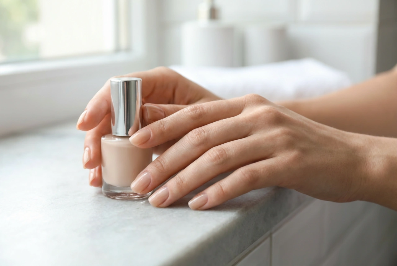 Efeito de unhas de gel sem lâmpada: esmalte de longa duração