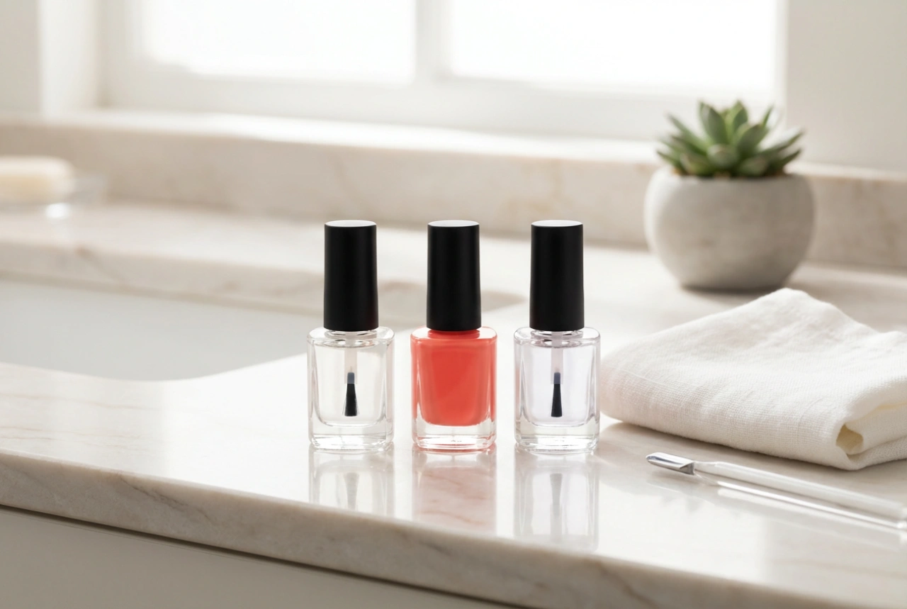 Esmalte duradouro passo a passo: base, camadas e top coat