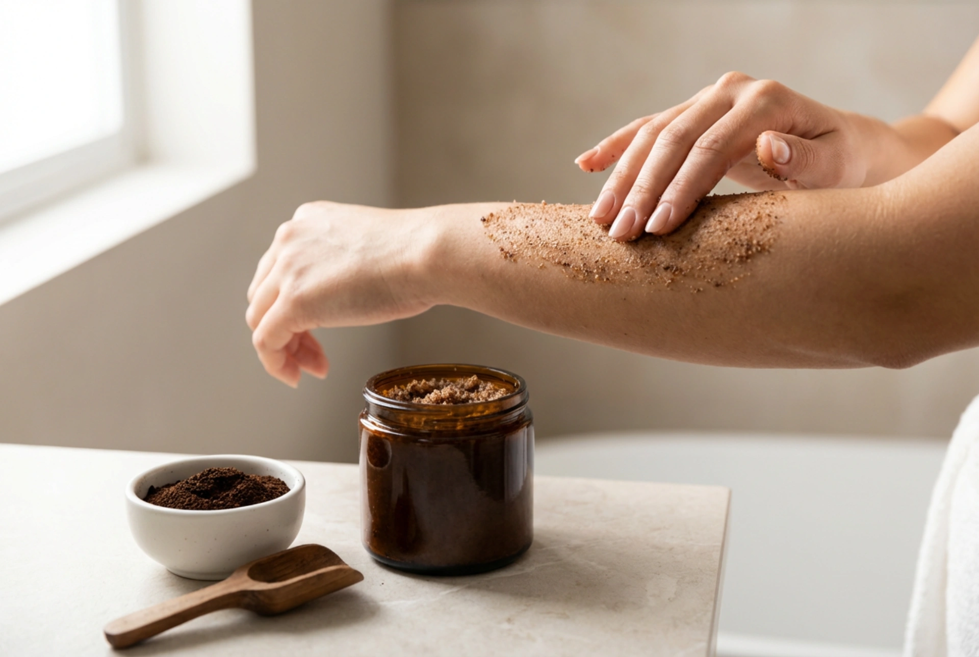 Esfoliante anticelulite passo a passo: ingredientes, técnica e frequência