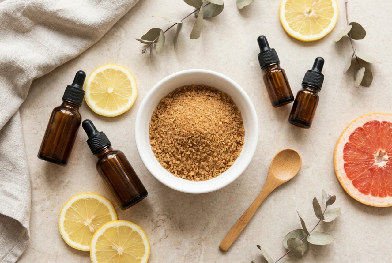 Scrub sukr graet er gêr: kenfeurioù ha fraserezhioù naturel