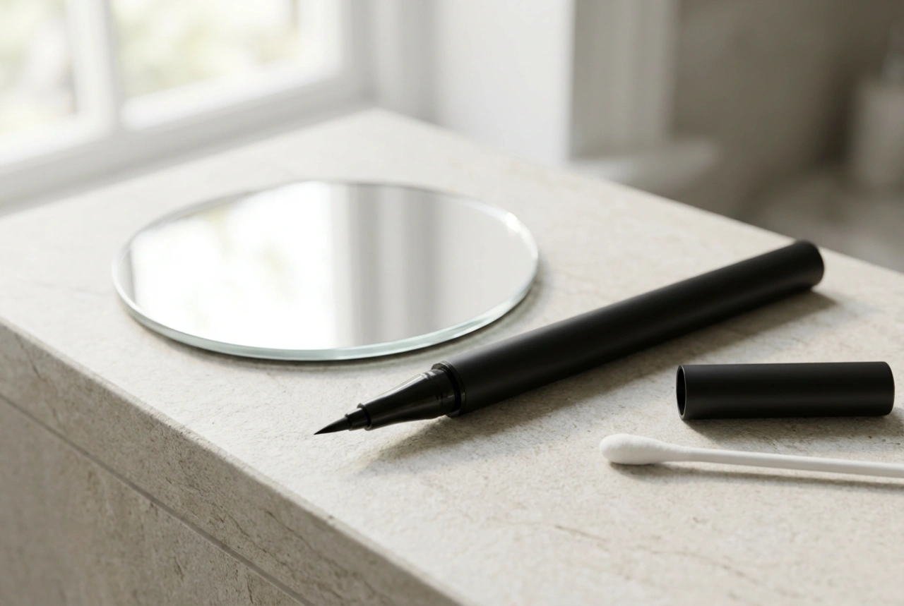 Delineador em caneta para iniciantes: traços simples e truques para simetria